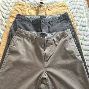 Men's Casual Pants - Tan, Gray, and Yellow
